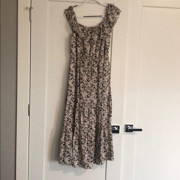 Club Monaco Hamisi Off-the-Shoulder Silk Dress - Picture 5 of 5